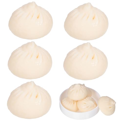 NOLITOY 5 Stück Simulierte Brötchen Simulation Gedämpftes Gefülltes Brötchen Lebensechtes Dampfbrötchen Gefälschtes Gedämpftes Brötchen Restaurant-Display-Requisite Kochspielzeug Weiß PVC NOLITOY 5 Stück Simulierte Brötchen Simulation Gedämpftes Gefülltes Brötchen Lebensechtes Dampfbrötchen Gefälschtes Gedämpftes Brötchen Restaurant-Display-Requisite Kochspielzeug Weiß PVC von NOLITOY