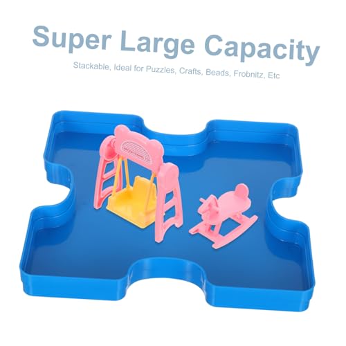 NOLITOY 5 Stück Stapelbare Puzzle-sortierplatten für Effiziente Aufbewahrung und Organisation von Puzzleteilen DIY-projekten und Platzsparend und Vielseitig Einsetzbar für Erwachsene NOLITOY 5 Stück Stapelbare Puzzle-sortierplatten für Effiziente Aufbewahrung und Organisation von Puzzleteilen DIY-projekten und Platzsparend und Vielseitig Einsetzbar für Erwachsene von NOLITOY