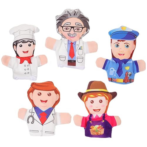NOLITOY 5 Stück Teiliges Fingerpuppen mit Berufen Weiche Sichere Fingerpuppen für Kreatives Geschichtenerzählen Fördert Soziale Entwicklung und Fantasie bei Kindern Ab Jahren NOLITOY 5 Stück Teiliges Fingerpuppen mit Berufen Weiche Sichere Fingerpuppen für Kreatives Geschichtenerzählen Fördert Soziale Entwicklung und Fantasie bei Kindern Ab Jahren von NOLITOY