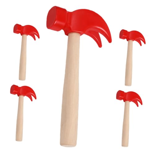 NOLITOY 5 Stück Teiliges Holzkluppen Kleinkinder der Feinmotorik und Handkoordination Pädagogisches Werkzeugspiel für Kindergeburtstag und Lernspiele von NOLITOY