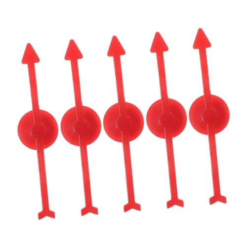 NOLITOY 5 Stück Teiliges Rotes Kunststoff Spielzeiger für DIY Drehteller Multifunktionale Partyspiel Requisiten Langlebige Wiederverwendbare Spielzeiger für Brettspiel Zubehör und NOLITOY 5 Stück Teiliges Rotes Kunststoff Spielzeiger für DIY Drehteller Multifunktionale Partyspiel Requisiten Langlebige Wiederverwendbare Spielzeiger für Brettspiel Zubehör und von NOLITOY