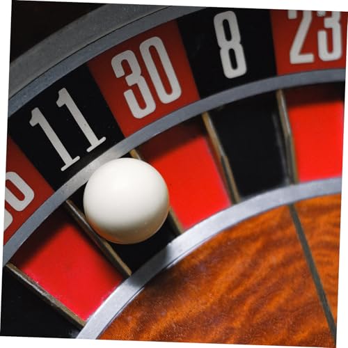 NOLITOY 5 Stück Teiliges Roulette Perlen aus Weiße Drehkugeln für Tischspiel Kompatibel mit Russischem Wiederverwendbar und Leicht für Party und Spielspaß von NOLITOY