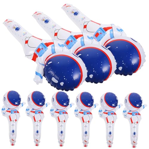 NOLITOY 50 Stück Astronaut Folienballons Handheld Partydekoration Niedliche Luftballons mit Klarem Muster Langlebig für Geburtstagsfeier Sommerfest Kinderfreundlich Partyaccessoires NOLITOY 50 Stück Astronaut Folienballons Handheld Partydekoration Niedliche Luftballons mit Klarem Muster Langlebig für Geburtstagsfeier Sommerfest Kinderfreundlich Partyaccessoires von NOLITOY