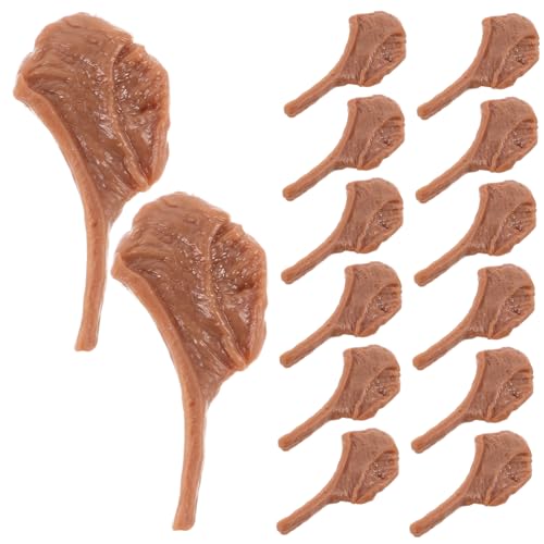 NOLITOY 50 Stück Miniatur Steak Dekoration Realistische Fake Fleisch Modelle Realistische Textur für Fotografie Requisiten Küchen Deko DIY Bastelprojekte von NOLITOY