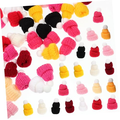 NOLITOY 50 Stück Teiliges Mini Strickmützen Bunte Winzige Häkelhüte DIY Basteln Puppendekoration Handgefertigte Kleine Wollmützen für Wohnraum Fenster Türzweige NOLITOY 50 Stück Teiliges Mini Strickmützen Bunte Winzige Häkelhüte DIY Basteln Puppendekoration Handgefertigte Kleine Wollmützen für Wohnraum Fenster Türzweige von NOLITOY