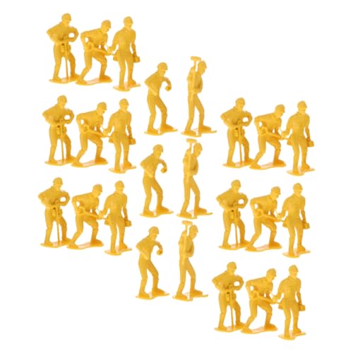 NOLITOY 54 Stück Technische Puppenwerkzeugmodell Mini-Actionfiguren für Miniaturspielzeugfigur Bauarbeiter Figuren Spielzeugbauschilder für Männer Plastik Gelb NOLITOY 54 Stück Technische Puppenwerkzeugmodell Mini-Actionfiguren für Miniaturspielzeugfigur Bauarbeiter Figuren Spielzeugbauschilder für Männer Plastik Gelb von NOLITOY