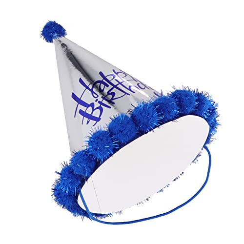 NOLITOY 5St Mini-Partyhüte zum geburtstag papierhut camoing babyshowerparty dekoring Baby-Geburtstagsmütze Kostümhaube Haarball Kopfbedeckung Laserpapier Partyhut Kind Kegel Hut von NOLITOY