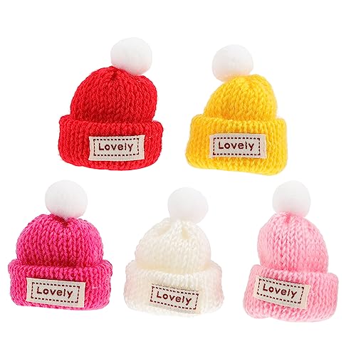 NOLITOY 5Stücke Mini Strickhüte für DIY Winzige Wollgarnhüte und Puppenhüte zur Dekoration von Weihnachten Geschenken und Bastelprojekten NOLITOY 5Stücke Mini Strickhüte für DIY Winzige Wollgarnhüte und Puppenhüte zur Dekoration von Weihnachten Geschenken und Bastelprojekten von NOLITOY