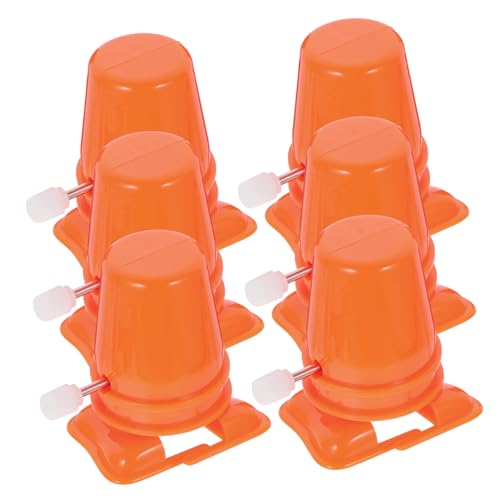 NOLITOY 6 Stück Gehbewegungszubehör Laufende Spielzeugbewegung Gehhilfe aufziehen Mechanismus Handwerker Set für für Ersatzteil DIY Mini-Uhrwerkspielzeug pp Orange von NOLITOY