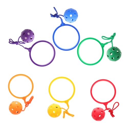 NOLITOY 6 Stück Hüpfball für Sprungball Fitnessspiel Ankle Toy für Unterhaltung Drinnen und Draußen für Altersgruppen NOLITOY 6 Stück Hüpfball für Sprungball Fitnessspiel Ankle Toy für Unterhaltung Drinnen und Draußen für Altersgruppen von NOLITOY