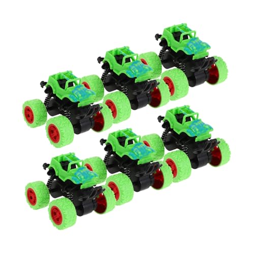 NOLITOY 6 Stück Inertial Offroad Spielzeugautos Robustes Kunststoffmodell Zug Mechanismus ohne Batterien für Outdoor und Kindergeburtstage Grün NOLITOY 6 Stück Inertial Offroad Spielzeugautos Robustes Kunststoffmodell Zug Mechanismus ohne Batterien für Outdoor und Kindergeburtstage Grün von NOLITOY