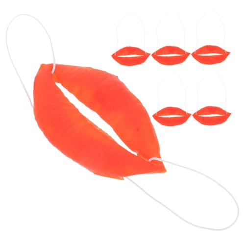 NOLITOY 6 Stück Lustige Wurstlippen Cosplay Requisiten Dicke Rote Maske für Party Karneval und Aprilscherz Bequeme Passform für Gruppenspaß und Fotos NOLITOY 6 Stück Lustige Wurstlippen Cosplay Requisiten Dicke Rote Maske für Party Karneval und Aprilscherz Bequeme Passform für Gruppenspaß und Fotos von NOLITOY