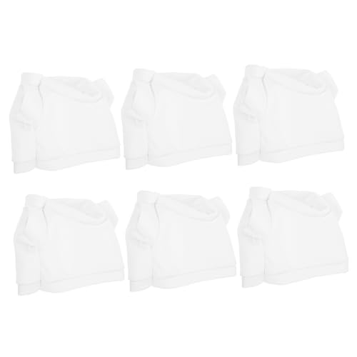 NOLITOY 6 Stück Teddybärenpuppe Ersetzen Sie Kleidung ausgestopfte Bärenkleidung tragen Plüsch Puppen-T-Shirt-Kleidung wiederverwendbares Puppenkleid Tuch Weiß NOLITOY 6 Stück Teddybärenpuppe Ersetzen Sie Kleidung ausgestopfte Bärenkleidung tragen Plüsch Puppen-T-Shirt-Kleidung wiederverwendbares Puppenkleid Tuch Weiß von NOLITOY
