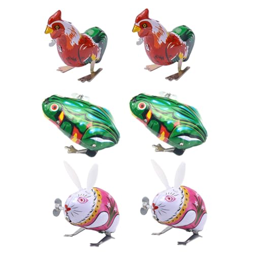 NOLITOY 6 Stück Teiliges Aufziehspielzeug aus Robustem mit Bunten Tiermotiven Kindgerecht und Dekorativ Fördert Spielerisch Vorstellungskraft und Kognitive Fähigkeiten bei Kindern NOLITOY 6 Stück Teiliges Aufziehspielzeug aus Robustem mit Bunten Tiermotiven Kindgerecht und Dekorativ Fördert Spielerisch Vorstellungskraft und Kognitive Fähigkeiten bei Kindern von NOLITOY