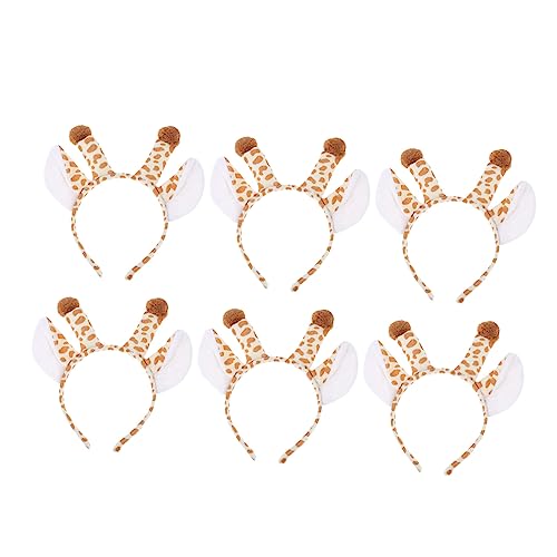 NOLITOY 6Stücke Tierhaarreifen für Kinder Furry Tierkopfbedeckungen Kreative Haaraccessoires für Partys Kostüm und Fotorequisiten Schöne Stirnbänder für Mädchen von NOLITOY