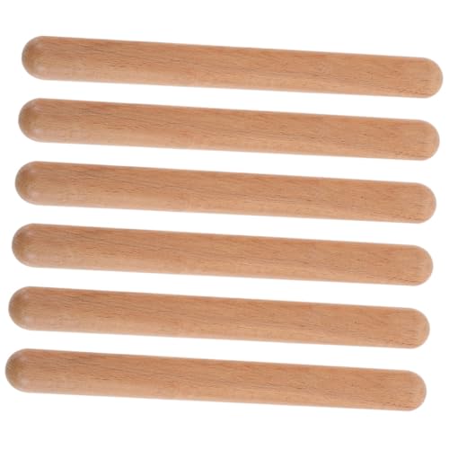NOLITOY 6 Stück Teiliges Holz Rhythmus Sticks für Pädagogisches Musikinstrument Sicher Verarbeitet Fördert Musikalisches Talent und Motorische Fähigkeiten bei Junge Mädchen und NOLITOY 6 Stück Teiliges Holz Rhythmus Sticks für Pädagogisches Musikinstrument Sicher Verarbeitet Fördert Musikalisches Talent und Motorische Fähigkeiten bei Junge Mädchen und von NOLITOY