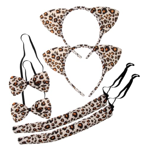 NOLITOY 6 Stück Teiliges Katzenohren Stirnband mit und Schleife Bequemes Katzenkostüm Zubehör für Cosplay Karneval Halloween und Mädchens Faschingsparty NOLITOY 6 Stück Teiliges Katzenohren Stirnband mit und Schleife Bequemes Katzenkostüm Zubehör für Cosplay Karneval Halloween und Mädchens Faschingsparty von NOLITOY