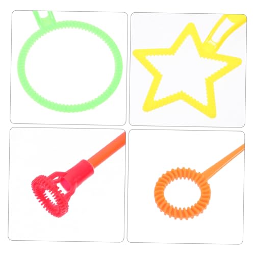 NOLITOY 6 Stück Teiliges Seifenblasenstab Set für Bunte Bubble Maker Spielzeuge aus Kinderfreundlichem Geeignet für Indoor und Outdoor Sicher und Wiederverwendbar Party Zufällige Farbe von NOLITOY
