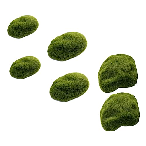 NOLITOY 6 Stück Teiliges Simulation Stein mit Flockiger Moosoberfläche Leichte DIY Dekoration Umweltfreundlich Geruchlos Naturgetreu für Puppenhaus Aquarien und Gartenlandschaften NOLITOY 6 Stück Teiliges Simulation Stein mit Flockiger Moosoberfläche Leichte DIY Dekoration Umweltfreundlich Geruchlos Naturgetreu für Puppenhaus Aquarien und Gartenlandschaften von NOLITOY