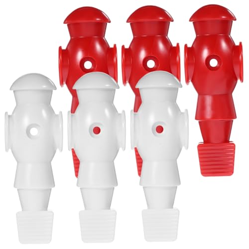 NOLITOY 6 Stück Teiliges Tischfußballfiguren Rot weiß Glatte Oberfläche Kompatibel mit Standard fußballspielstäben Einfache Montage Robuste Ersatzspieler für Tischkicker Zubehör NOLITOY 6 Stück Teiliges Tischfußballfiguren Rot weiß Glatte Oberfläche Kompatibel mit Standard fußballspielstäben Einfache Montage Robuste Ersatzspieler für Tischkicker Zubehör von NOLITOY