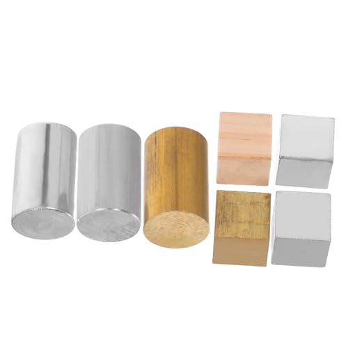 NOLITOY 7 Stück Würfelgruppe Holzwürfel Dichteblock Dichtewürfel-Set Würfeleisen Physikalisches Experiment Wissenschaftliche Schwerkraftwürfel Eisenblock Metalldichtewürfel Aluminium NOLITOY 7 Stück Würfelgruppe Holzwürfel Dichteblock Dichtewürfel-Set Würfeleisen Physikalisches Experiment Wissenschaftliche Schwerkraftwürfel Eisenblock Metalldichtewürfel Aluminium von NOLITOY
