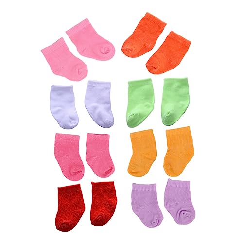 NOLITOY 8 Paare Puppensocken für Puppen Puppenzubehör für Kreative Dekoration für Puppenkleidung und DIY Projekte Leicht und Praktisch NOLITOY 8 Paare Puppensocken für Puppen Puppenzubehör für Kreative Dekoration für Puppenkleidung und DIY Projekte Leicht und Praktisch von NOLITOY
