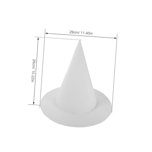 NOLITOY 8 Stück Graffiti witch hat DIY Halloween-Handwerk Hexenhut selber machen Halloween-Deko selber machen DIY-Mützen für für bemalbarer Hut Papier Weiß NOLITOY 8 Stück Graffiti witch hat DIY Halloween-Handwerk Hexenhut selber machen Halloween-Deko selber machen DIY-Mützen für für bemalbarer Hut Papier Weiß von NOLITOY