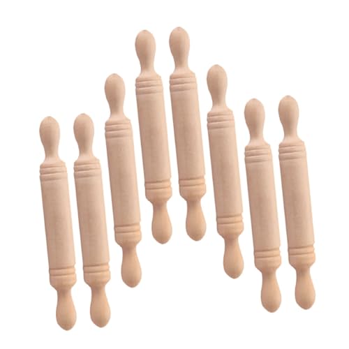 NOLITOY 8 Stück Miniatur Nudelholz Teiliges Kinderküchen Zubehör für Kreative Spielküchen und DIY Miniaturhäuser aus Hochwertigem Holz Lebenskompetenzen Dekoration NOLITOY 8 Stück Miniatur Nudelholz Teiliges Kinderküchen Zubehör für Kreative Spielküchen und DIY Miniaturhäuser aus Hochwertigem Holz Lebenskompetenzen Dekoration von NOLITOY