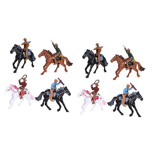 NOLITOY 8 Stück Reitmodell Westernfiguren Reiterfigur Actionfiguren Für Jungen Modellfiguren Reitfiguren Gemalte Menschenmodelle Mikro-Menschen-Figuren Simulationsmodelle Plastik NOLITOY 8 Stück Reitmodell Westernfiguren Reiterfigur Actionfiguren Für Jungen Modellfiguren Reitfiguren Gemalte Menschenmodelle Mikro-Menschen-Figuren Simulationsmodelle Plastik von NOLITOY