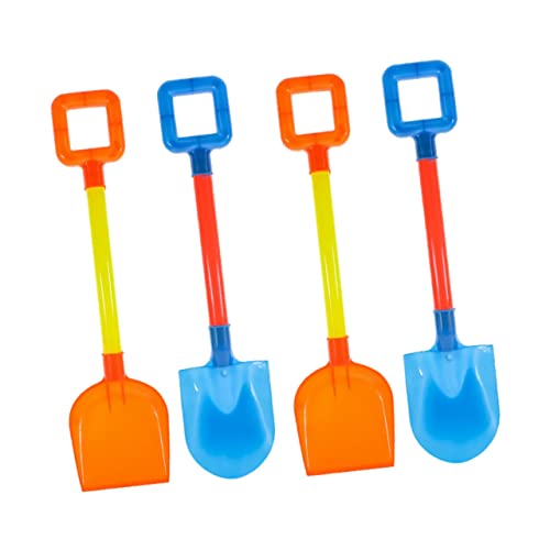 NOLITOY 8 Stück Sandspielzeug Sandbagger mit Langem Griff Stabile Kinderschaufeln zum Sand Ergonomisch Geformt für Strand Sandkasten und Garten Bunte Farben Zufällige Zufällige Farbe von NOLITOY