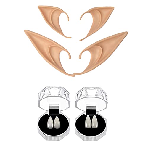 NOLITOY 8 Stück Teiliges Cosplay Elfenohren und Halloween Zähne Kreative Kostümdekoration für Partys Witzige und Gruselige Accessoires für Halloween Feiern Einfach Auffällig NOLITOY 8 Stück Teiliges Cosplay Elfenohren und Halloween Zähne Kreative Kostümdekoration für Partys Witzige und Gruselige Accessoires für Halloween Feiern Einfach Auffällig von NOLITOY