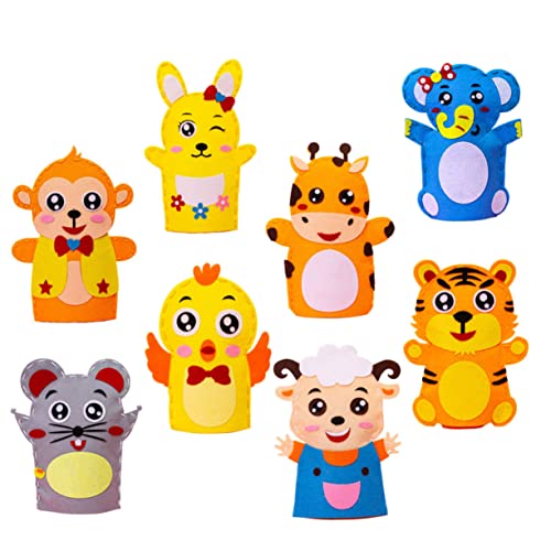 NOLITOY 8 Stück Teiliges Handpuppen DIY Kreative Cartoon Nähmaterialien aus Pädagogisches Bastelset zur Frühentwicklung Sicheres Material für Eltern Junge Mädchen Interaktion NOLITOY 8 Stück Teiliges Handpuppen DIY Kreative Cartoon Nähmaterialien aus Pädagogisches Bastelset zur Frühentwicklung Sicheres Material für Eltern Junge Mädchen Interaktion von NOLITOY