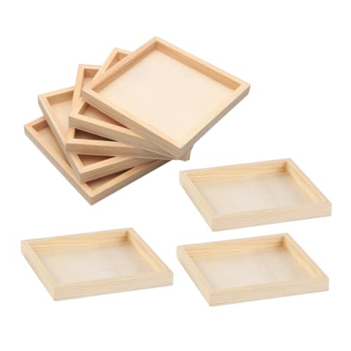 NOLITOY 8 Stück Teiliges Kleines Holztablett Unlackierte Puzzle Sortierablagen aus Holz Tragbarer Organizer für Blockpuzzles Stabiler Holzmaterial für Nahtloses Zusammenfügen und NOLITOY 8 Stück Teiliges Kleines Holztablett Unlackierte Puzzle Sortierablagen aus Holz Tragbarer Organizer für Blockpuzzles Stabiler Holzmaterial für Nahtloses Zusammenfügen und von NOLITOY