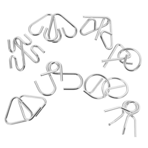 NOLITOY 8 Stück Teiliges Metall Knobelspiel Antikes Chinesisches Design Langlebige Gehirn Trainingsspielzeuge für Erwachsene und Tragbar und Wiederverwendbar Denkspiel NOLITOY 8 Stück Teiliges Metall Knobelspiel Antikes Chinesisches Design Langlebige Gehirn Trainingsspielzeuge für Erwachsene und Tragbar und Wiederverwendbar Denkspiel von NOLITOY