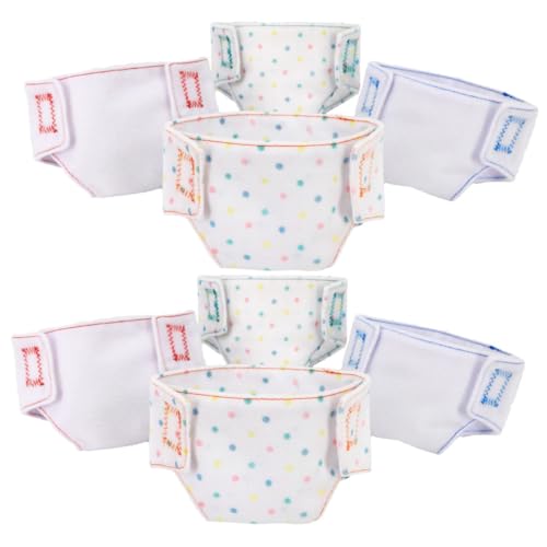 NOLITOY 8 Stück Teiliges Puppenunterwäsche Elastischem Süße Weiße Mini Panties Waschbar und Wiederverwendbar Passend für Puppen zum Ankleiden und Dekorieren von Puppen NOLITOY 8 Stück Teiliges Puppenunterwäsche Elastischem Süße Weiße Mini Panties Waschbar und Wiederverwendbar Passend für Puppen zum Ankleiden und Dekorieren von Puppen von NOLITOY