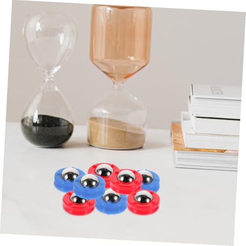 NOLITOY 8 Stück Teiliges Tischfußball Ersatz Kunststoff und Stahl Leichte Rollperlen für Tischkicker Zubehör Kompakt und Langlebig Geeignet für Verschiedene Tischspiele und von NOLITOY