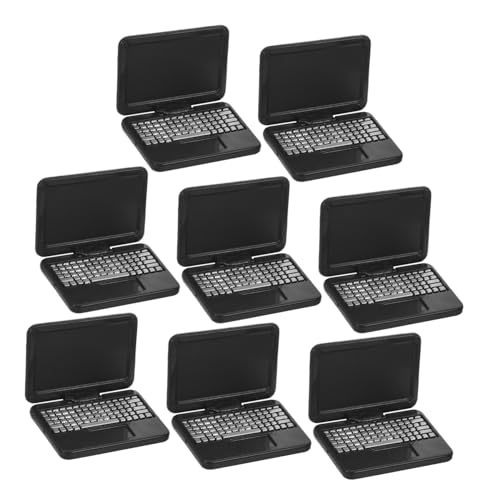 NOLITOY 8 Teiliges Lernzubehör Fördert Die Entwicklung Der Vorstellungskraft Und Stellt Kreativitätsmöbel Vor Faltbar Und Puppenhausspielzeug Für – Detaillierte Laptops Laptop Miniatur von NOLITOY