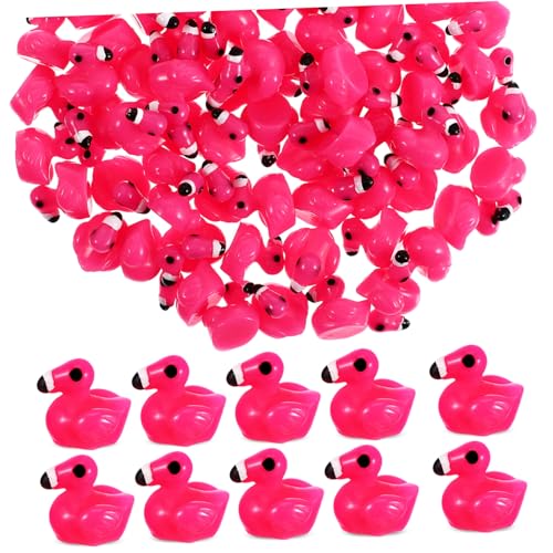 NOLITOY 80 Stück Teiliges Mini Flamingo Figuren aus Langlebigem Kunstharz Wetterfeste Miniatur Deko für Garten Bonsai Tisch und Büro Detailreiche Flamingo Dekoration für Innen und von NOLITOY