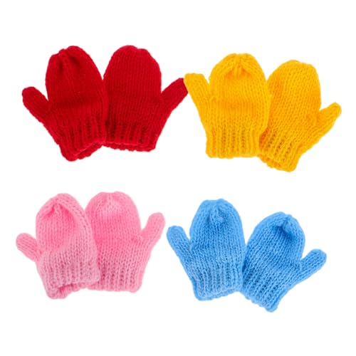 NOLITOY 8Stücke Mini Strickhandschuhe für Puppen Handgefertigte Dekorationen und Puppenzubehör für Festliche Anlässe Komfortable und Bezaubernde NOLITOY 8Stücke Mini Strickhandschuhe für Puppen Handgefertigte Dekorationen und Puppenzubehör für Festliche Anlässe Komfortable und Bezaubernde von NOLITOY