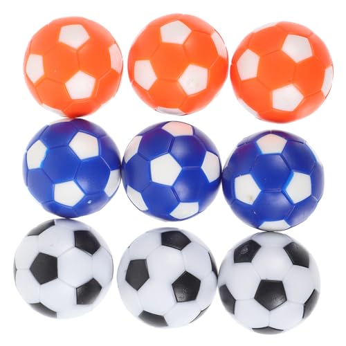 NOLITOY 9 Stück Teiliges Bunte Ersatzbälle für Tischfußball Mini Kickerbälle für Tischkicker Spiel Zubehör Langlebige Glatte Oberfläche für Bessere Kontrolle und Einfaches Austauschen von NOLITOY