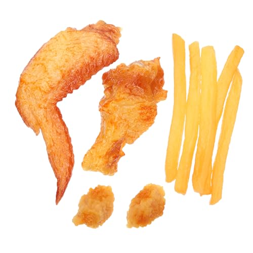 NOLITOY 9 Stück Teiliges Künstliches Hähnchen und Pommes Frites Spielzeugset aus PVC Realistisches Food Sample Modell für Küchenzubehör Dekoration und Spielspaß für Kleinkinder NOLITOY 9 Stück Teiliges Künstliches Hähnchen und Pommes Frites Spielzeugset aus PVC Realistisches Food Sample Modell für Küchenzubehör Dekoration und Spielspaß für Kleinkinder von NOLITOY