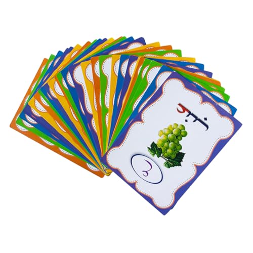 NOLITOY Arabische Lernkarten für Kindergartenkinder Kognitive Flash Cards Farberkennung Hand Auge koordination und Feinmotorischen Fähigkeiten Robust und Pädagogisch Wertvoll NOLITOY Arabische Lernkarten für Kindergartenkinder Kognitive Flash Cards Farberkennung Hand Auge koordination und Feinmotorischen Fähigkeiten Robust und Pädagogisch Wertvoll von NOLITOY