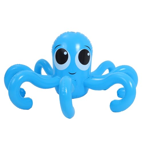 NOLITOY Aufblasbares Octopus Wassersprinkler Cartoon Wasser Gartenspielzeug für Outdoor Sommer Wasserspaß Leicht Tragbar von NOLITOY