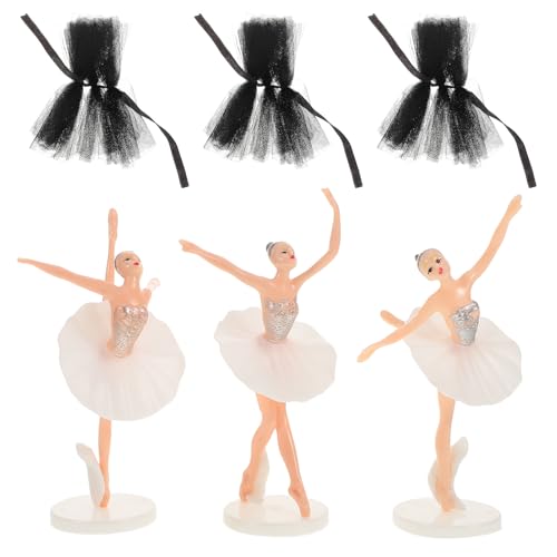NOLITOY Ballerina Tortendeko mit Weißen und Schwarzen Tüllröcken Miniatur Ballettmädchen Figur aus Elegante Geburtstagsdeko Mädchen Party Dekoration NOLITOY Ballerina Tortendeko mit Weißen und Schwarzen Tüllröcken Miniatur Ballettmädchen Figur aus Elegante Geburtstagsdeko Mädchen Party Dekoration von NOLITOY
