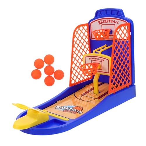 NOLITOY Basketball Tischspiel Set mit Spieler Modus Verstellbare Schwierigkeit Finger Shoot Mechanismus Kleines Basketballspiel für Schreibtisch Zuhause Schule Büro Interaktives von NOLITOY