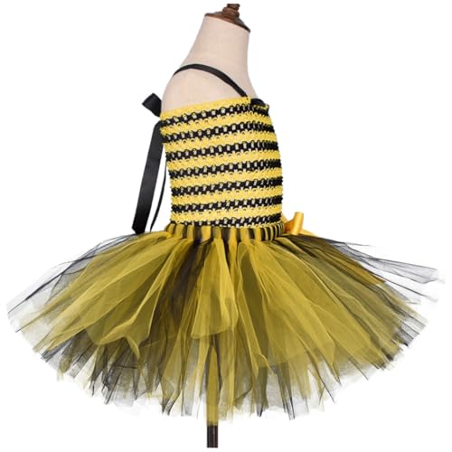 NOLITOY Bienenkostüm Mädchen Kleid mit Tüllrock und Flügeln Gauziger Bienen Cosplay Partyanzug für Jahre Weiches Bequemes Bühnenkleid mit Haarschmuck für Kostümpartys und Fotoshootings NOLITOY Bienenkostüm Mädchen Kleid mit Tüllrock und Flügeln Gauziger Bienen Cosplay Partyanzug für Jahre Weiches Bequemes Bühnenkleid mit Haarschmuck für Kostümpartys und Fotoshootings von NOLITOY