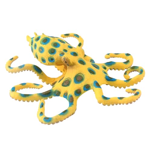 NOLITOY Blue Ring Octopus -Modell Krake Meerestiere Meeresspielzeug Künstlicher Oktopus-Ornament Tiermodelldekor Simulations-oktopus-Modell Oktopus-Figuren Plastik Yellow NOLITOY Blue Ring Octopus -Modell Krake Meerestiere Meeresspielzeug Künstlicher Oktopus-Ornament Tiermodelldekor Simulations-oktopus-Modell Oktopus-Figuren Plastik Yellow von NOLITOY