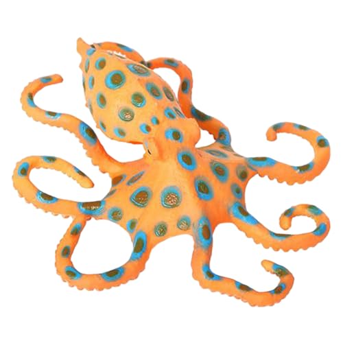 NOLITOY Blue Ring Octopus -Modell Meerestiere unter dem Meer Oktopus Simulation Tiermodell lebensechtes Simulationstiermodell Tiermodelldekor Plastik Orange NOLITOY Blue Ring Octopus -Modell Meerestiere unter dem Meer Oktopus Simulation Tiermodell lebensechtes Simulationstiermodell Tiermodelldekor Plastik Orange von NOLITOY