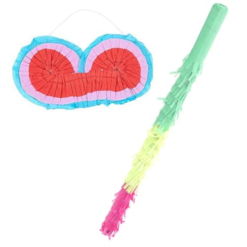 NOLITOY Buntes mit Farbenfrohen Pinata sticks und Augenmaske Leicht Dekorativ für Kindergeburtstag Karneval Halloween und Familienfeiern von NOLITOY