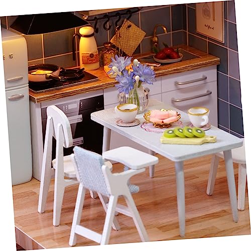 NOLITOY DIY Miniatur Holzhaus Bausatz Kreatives Manuelles Steckspielzeug Kleines Hellblaues Cottage Modell Geeignet für Familien und Freunde Fördert Fantasie und Gemeinsames Basteln NOLITOY DIY Miniatur Holzhaus Bausatz Kreatives Manuelles Steckspielzeug Kleines Hellblaues Cottage Modell Geeignet für Familien und Freunde Fördert Fantasie und Gemeinsames Basteln von NOLITOY